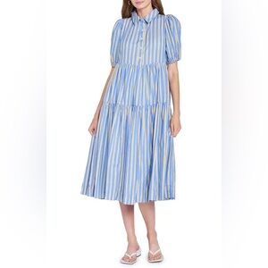 EN SAISON striped shirt dress M
